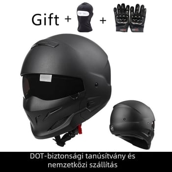 AHP ABS fél sisak motorkerékpárhoz, DOT tanúsítvány, négy évszakos, felnőtteknek