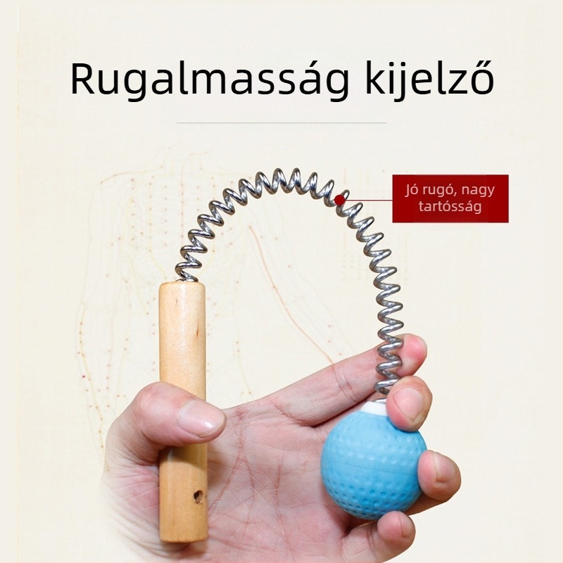 Hordozható golflabda alakú szilikon rugós masszírozó hátmasszázshoz, fitneszhez és relaxációhoz