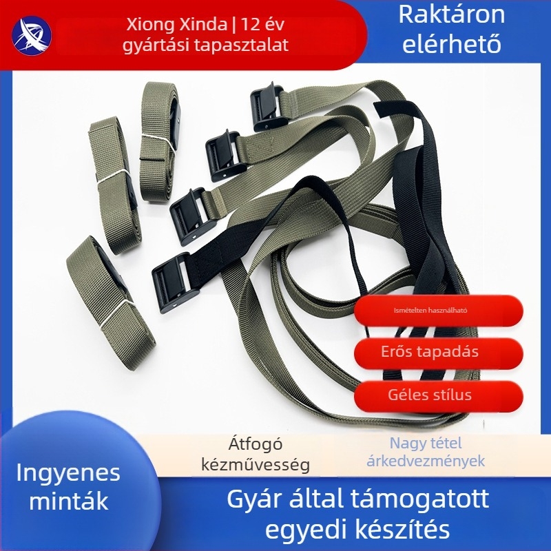 Szállító heveder – Nylon anyag; Nylon + poliészter keverék; Márka: Xiongxinda; Alkalmazások: csomagolás, táskák, ruházat, orvosi eszközök, autóülések