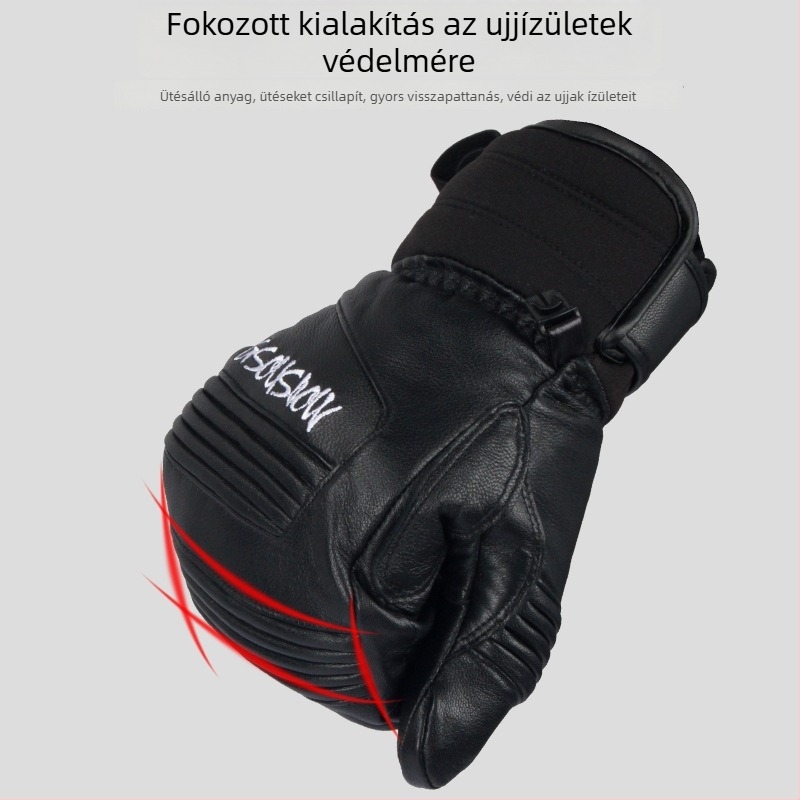 Gsou Snow bőr síkesztyűk felnőtteknek, uniszex