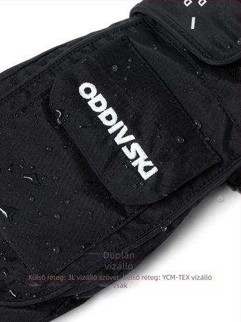 oddivski sí kesztyűk beépített csuklóvédőkkel, érintőképernyő-kompatibilis, vízálló, kopásálló, nejlon anyagból