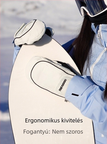 oddivski sí kesztyűk beépített csuklóvédőkkel, érintőképernyő-kompatibilis, vízálló, kopásálló, nejlon anyagból