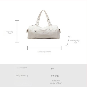 Uniszex utazó válltáska, kapacitás 20–35 l, PU anyag, vízálló, belső nylon bélés