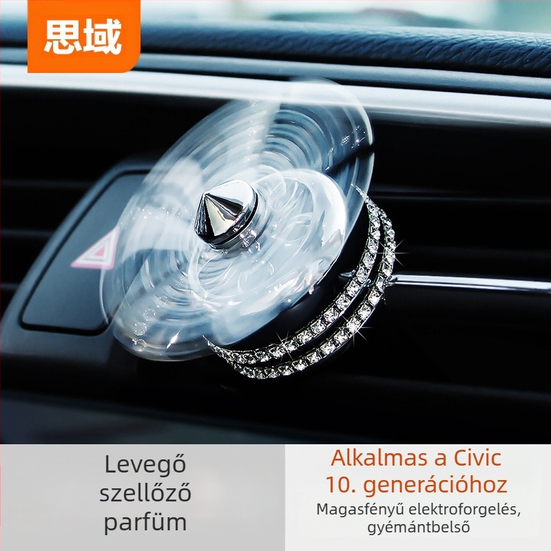 Civic X generációhoz kompatibil klímaberendezés gomb dekoratív gyűrű és középkonzol díszítés; fém; testreszabás nélkül