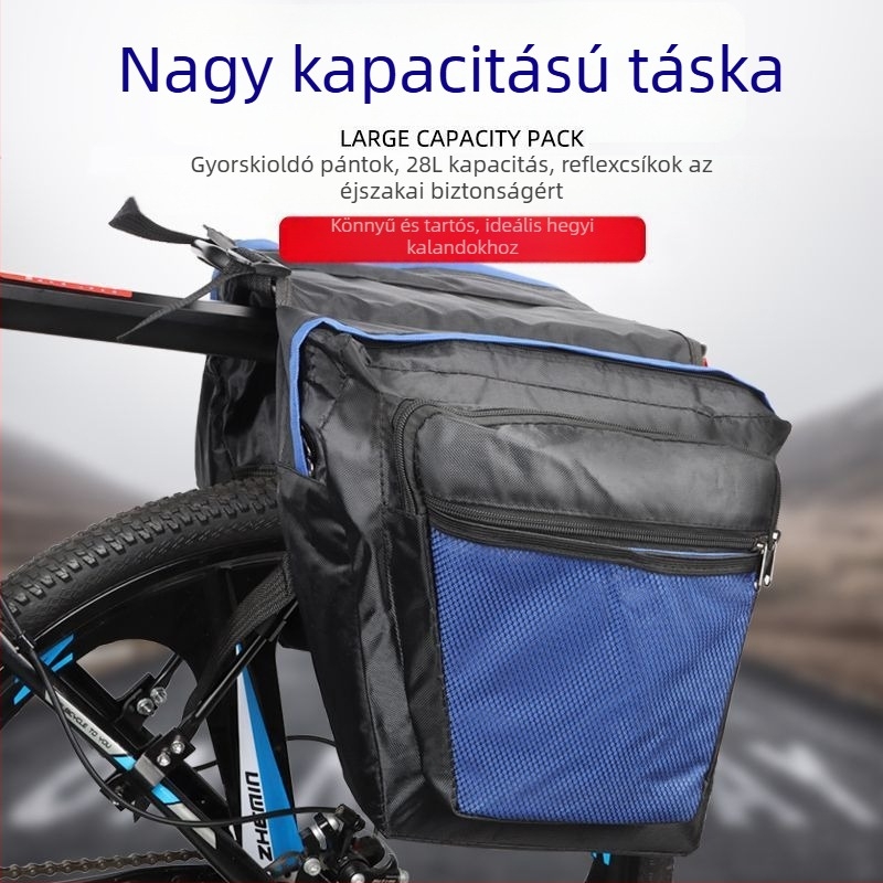 XW vászon hátsó táska kerékpárhoz, modell Bicycle Rear Camel Bag