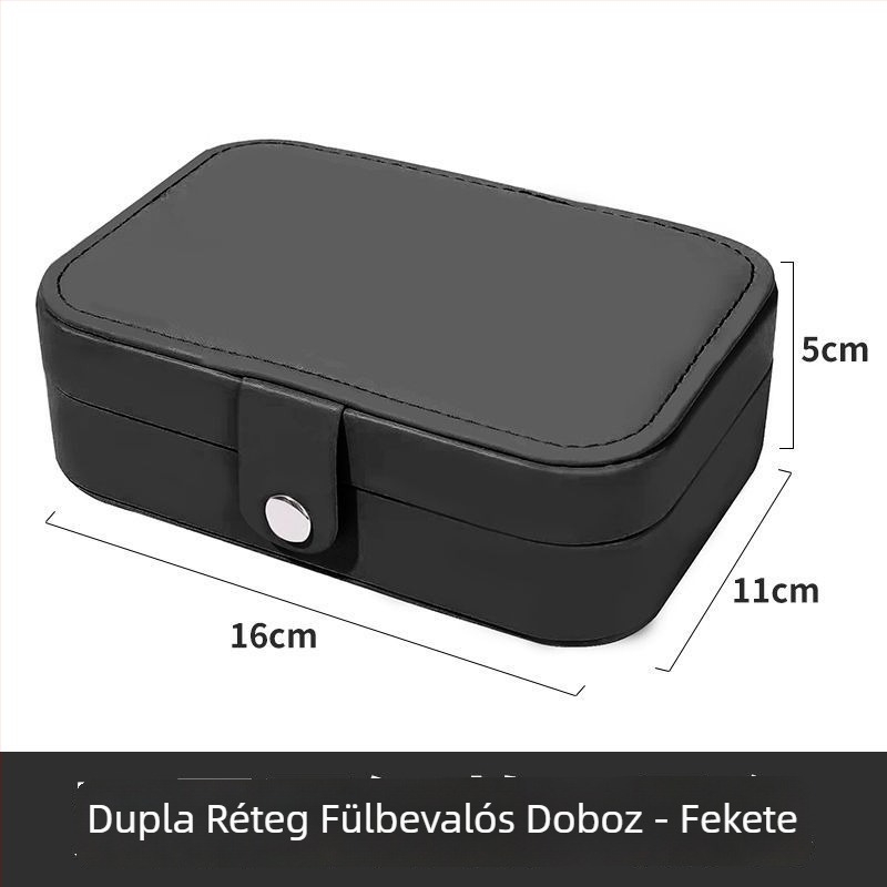 Ékszerdoboz: Többcélú, hordozható, por-, nedvességálló, antioxidáns védelem (Anyag: kéreg; Réteg: 1; Telepítés: Asztali; Stílus: modern minimál)