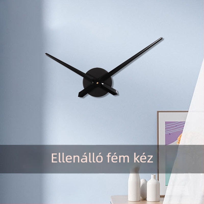 Fali óra Emoyo E-JX-011, fém számlap és tokozás, elemes, csendes mozgás