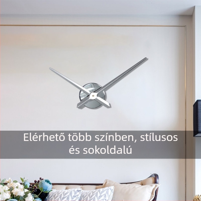 Fali óra Emoyo E-JX-011, fém számlap és tokozás, elemes, csendes mozgás