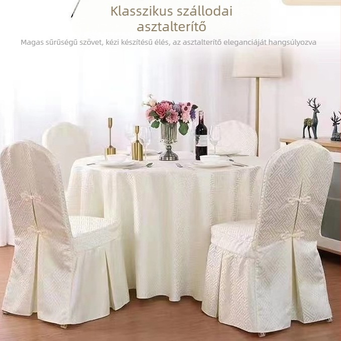 Székfedő hotelhez és étteremhez — kopásálló, porálló, dekoratív anyag; modern minimalista stílus; minta 395214524; textil tartalom 70%; Kategória: asztalterítő