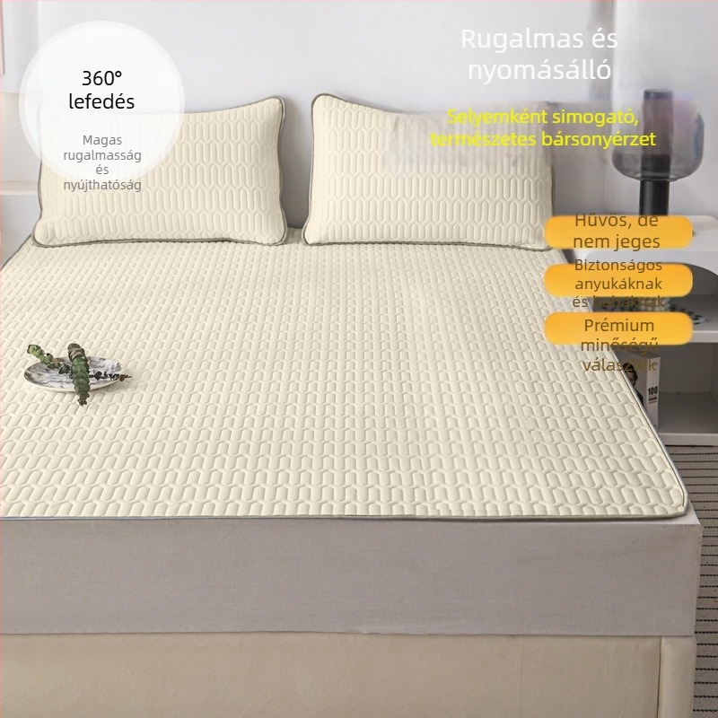 Jég Silk ágymatrac Jacquard szövésű, kémiai rostból, gépi mosásra
