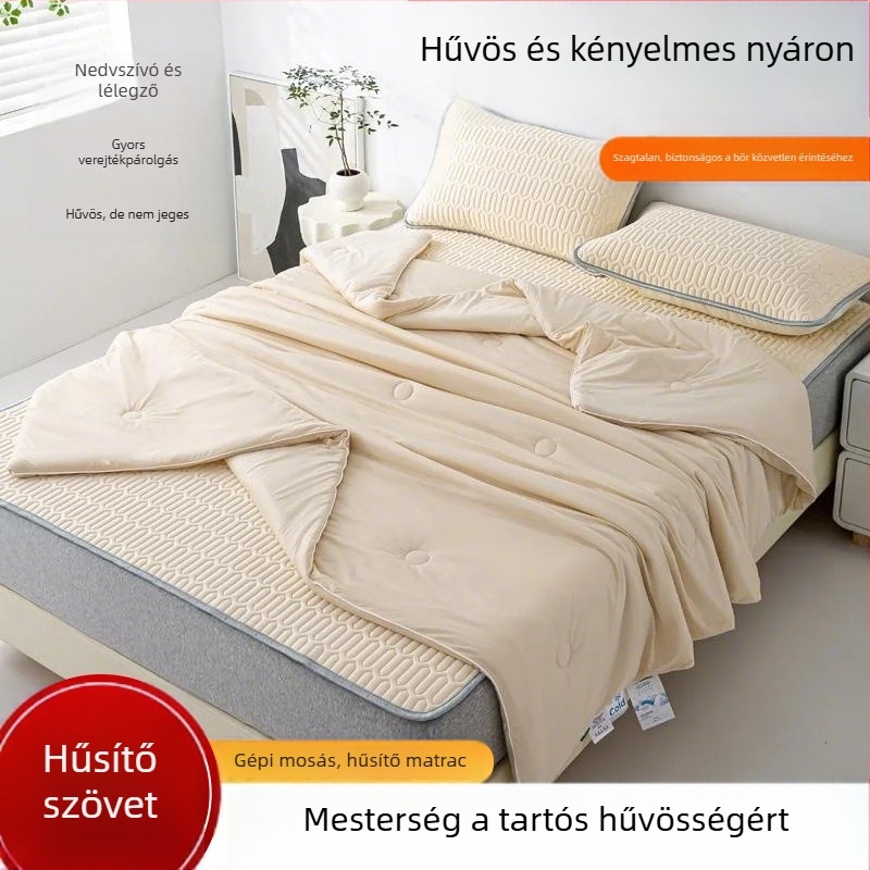 Ágymatrac viszkóz rostból (ice silk), összecsukható hűsítő matrac kolégiuma számára, nyomtatott szövés, modern egyszerű stílus
