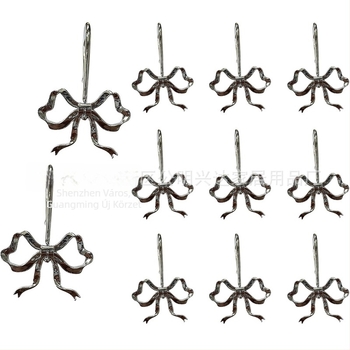 Masni alakú függönykampó – Vas + cink-ötvözet, Modern minimalista stílus, Díszítő zuhanyfüggöny gyűrű