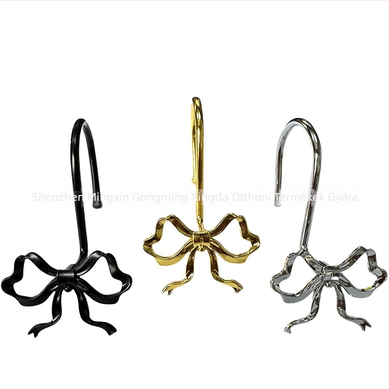 Masni alakú függönykampó – Vas + cink-ötvözet, Modern minimalista stílus, Díszítő zuhanyfüggöny gyűrű