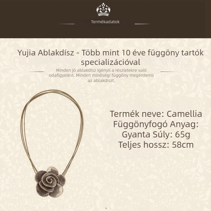 Függönycsat, gyanta anyag, modern minimalista stílus, testreszabható