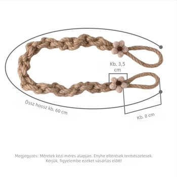 Függönyövek, kézzel szőtt pamut és len anyagból, friss virág motívummal, modern minimalista stílus, testreszabható