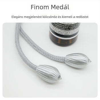 Függönypántok – könnyű luxus, állítható rögzítő zsinórok, anyag: szövet, egyszerű és modern stílus