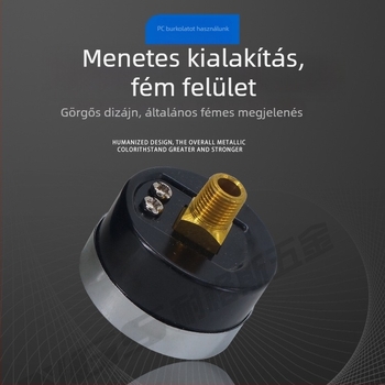 Pontos nyomásmérő légkompresszorhoz, 40 mm névleges átmérő, 0-1 tartomány, pontossági osztály 1.6, Modell Y40-01, NGS