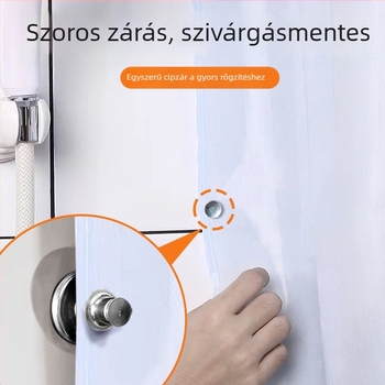 Zuhanyfüggöny mágneszár – ötvözet, modern és minimalist, vízszivárgás elleni védelem, fényszivárgás elleni védelem, falra rögzítés