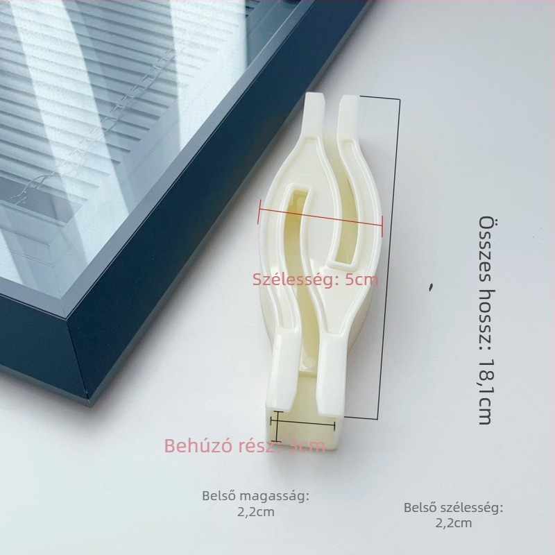 Yite Műanyag függönycsatorna keresztcsatlakozója, fényszivárgás elleni korrigálóval, splicer-rel és egyenes csatlakozóval, blackout záró – modern, letisztult stílus