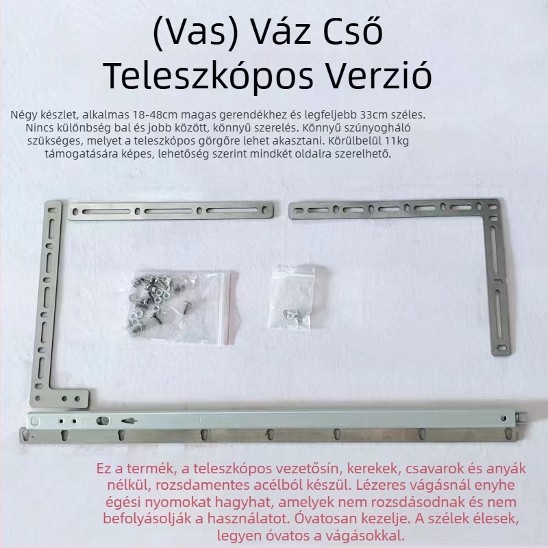 Jiahongda Függöny Sín Tartó Balkonhoz - Elektromos, Kihúzható Egyenes Sín, Rozsdamentes Acél, Modern Minimalizmus