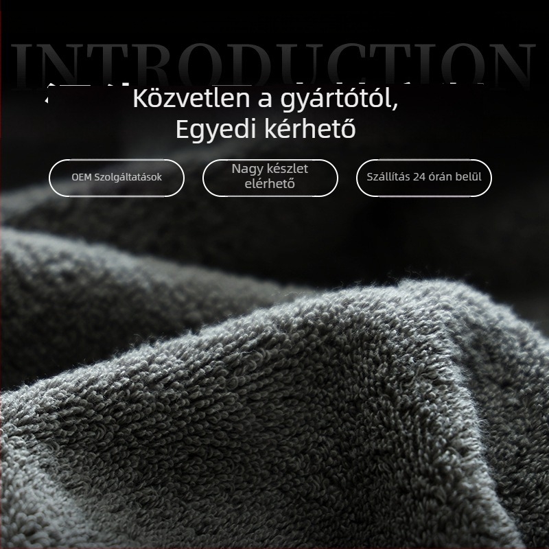 7A hosszú szálú pamut fürdőlepedő, antibakteriális és dezodoráló, tiszta pamut, 500 g+, egyszerű szövet