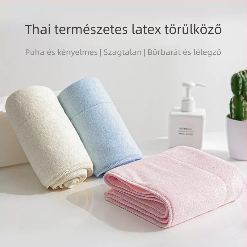 Thai Oak Latex bambusz rostos arc törölköző, 32 szál, 50–80 g