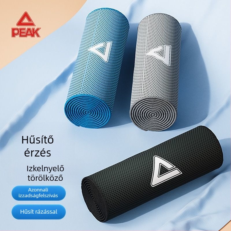 Peak hűsítő sporttörölköző, izzadságfelszívó edzőtermi törölköző, gyorsan száradó, hordozható