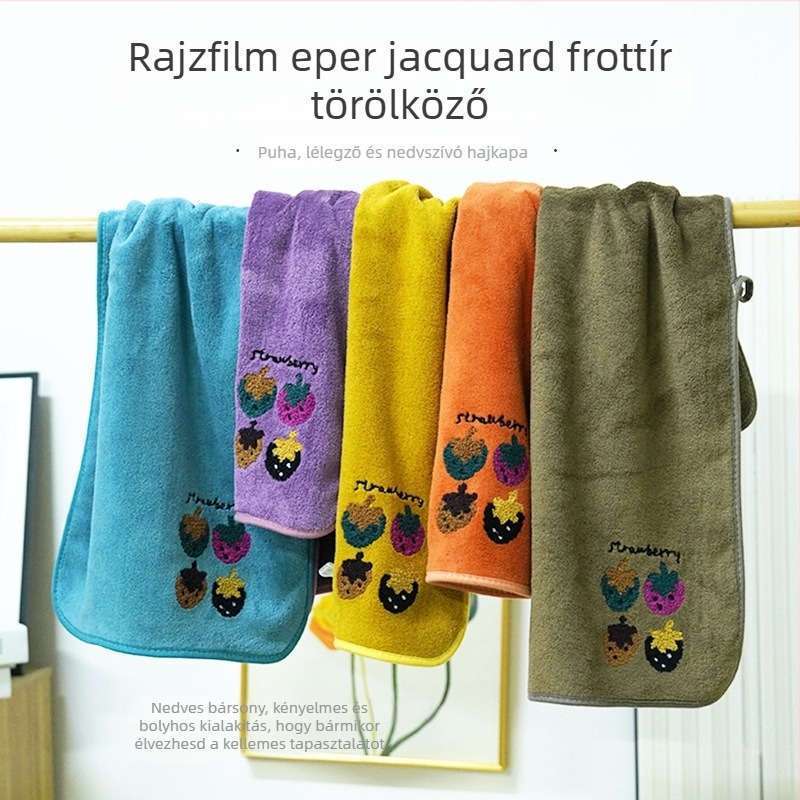 Jacquard korall fleece törölköző otthoni dekorációhoz, 32 szál, 80–100 g