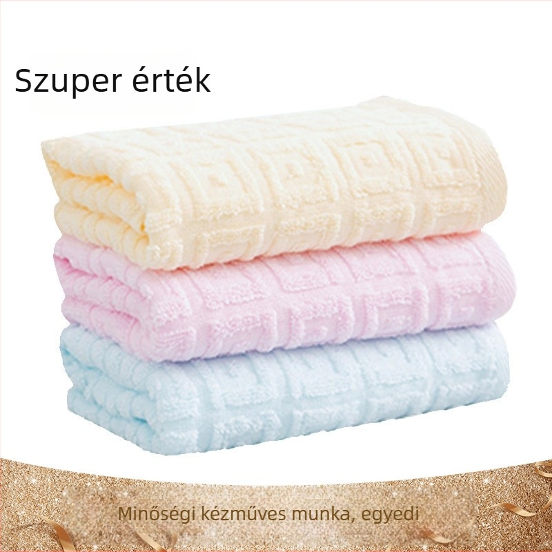 Pamut arc törölköző, 99% pamut, egyszerű szövés, fonal 21, szövet tömege 50–80 g