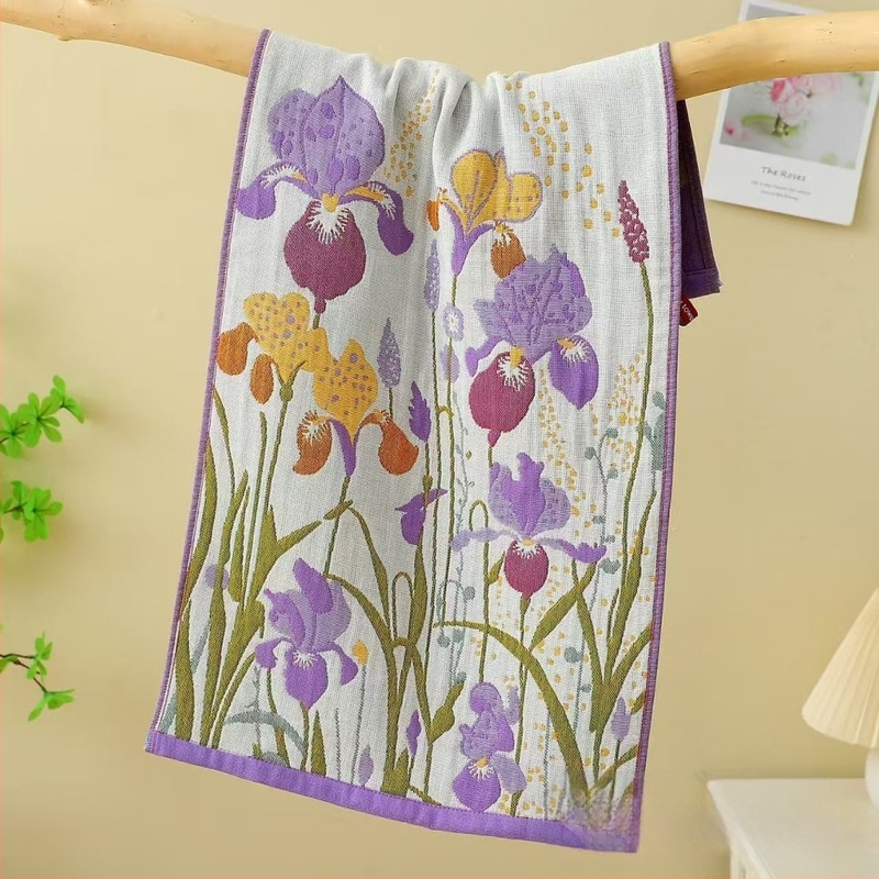 Géz törölköző fürdéshez, 100% pamut, 300 g, Jacquard technikája, magvonalas fonal, logónyomás elérhető, testre szabható