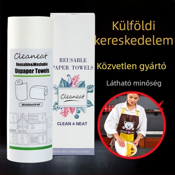 Klingnette Egyszer használatos konyhai törlőkendők, nem szövött anyag, egyszínű mintázat, olaj- és vízfelszívó, többfunkciós tisztítás