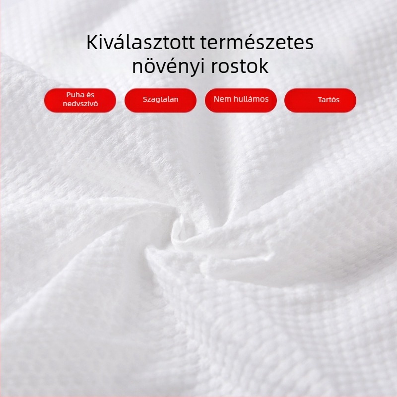 Utazáshoz tervezett egyszer használatos törölköző szett, egyedi csomagolásban, 100% nem szőtt anyag, gyors nedvszívás 0–5 mp