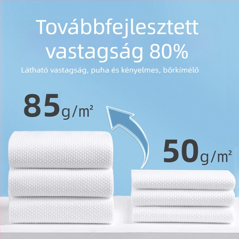 Egyszer használatos fürdőlepedő, egyedi csomagolásban, 100% viszkóz rost, növényi rostok, testreszabható feldolgozás, vízfelvétel 0–5 s, szállodák és panziók számára