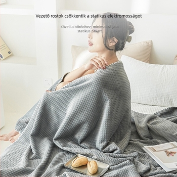 Plüss törölköző pléd kanapéhoz és az irodába — minimalist, egész éves, kevesebb mint 300 g