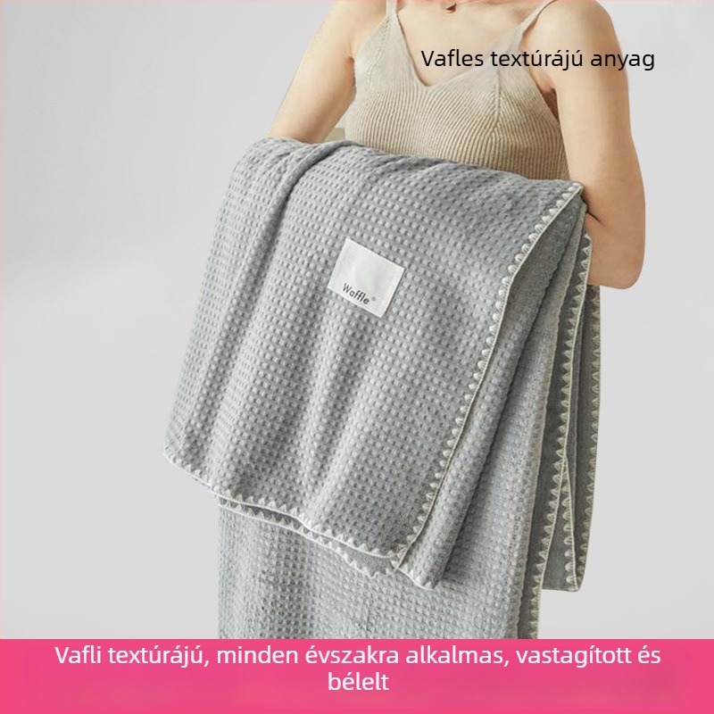Plüss törölköző pléd kanapéhoz és az irodába — minimalist, egész éves, kevesebb mint 300 g