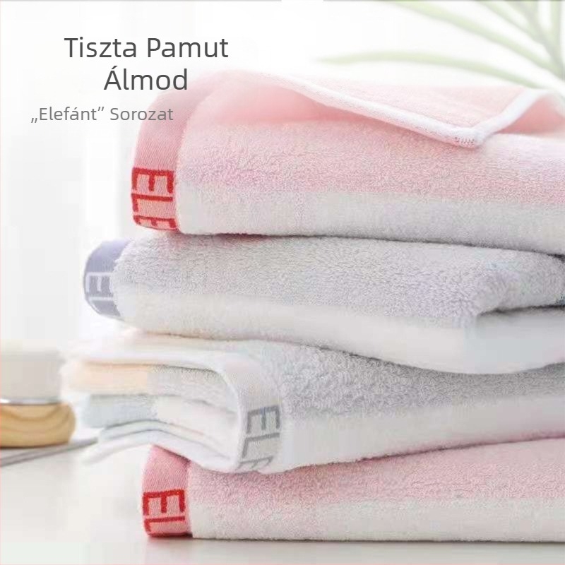 100% pamut, vastagabb, puha arctörölköző, háztartási használatra, felnőtteknek