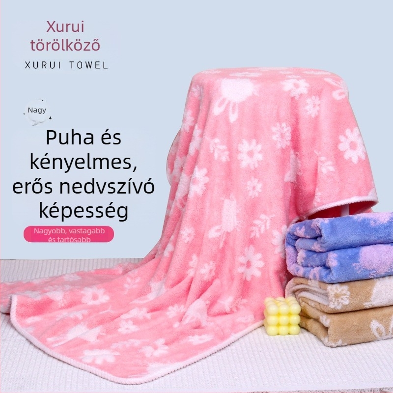 Fürdő- és arc-törölközők Coral fleece Jacquard, 150D, cut-pile, tömege több mint 200 g, testreszabható