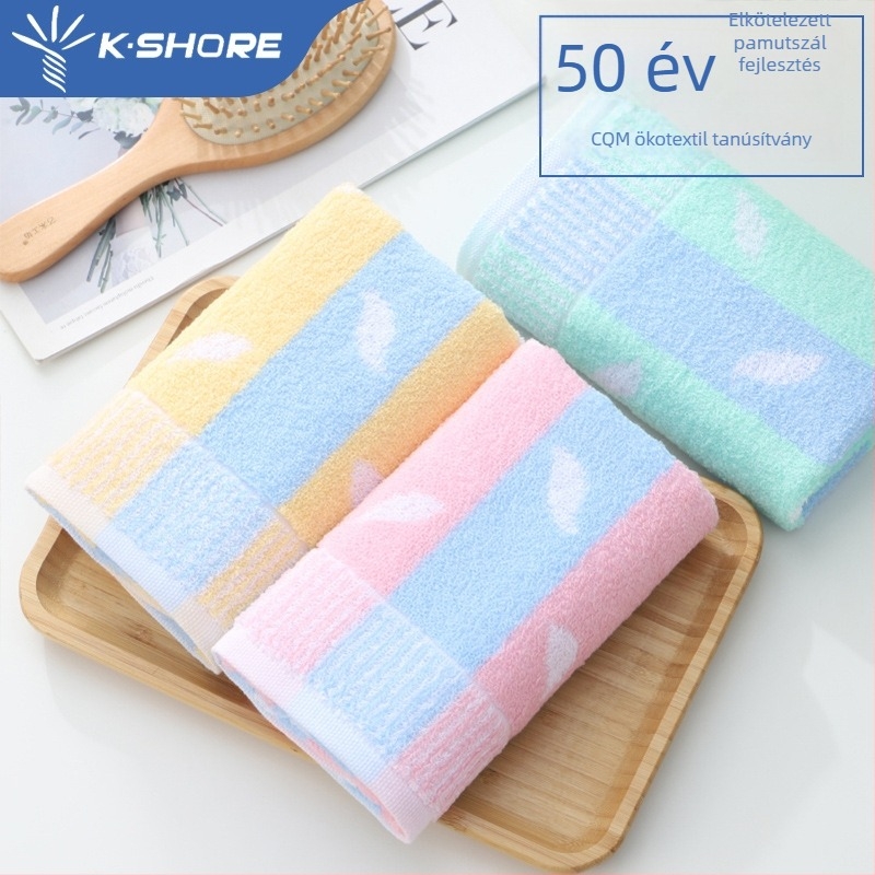 Arc törölköző otthoni használatra, puha és nedvszívó, 100% pamut, jacquard szövés, 80–100 g, 21s fonal