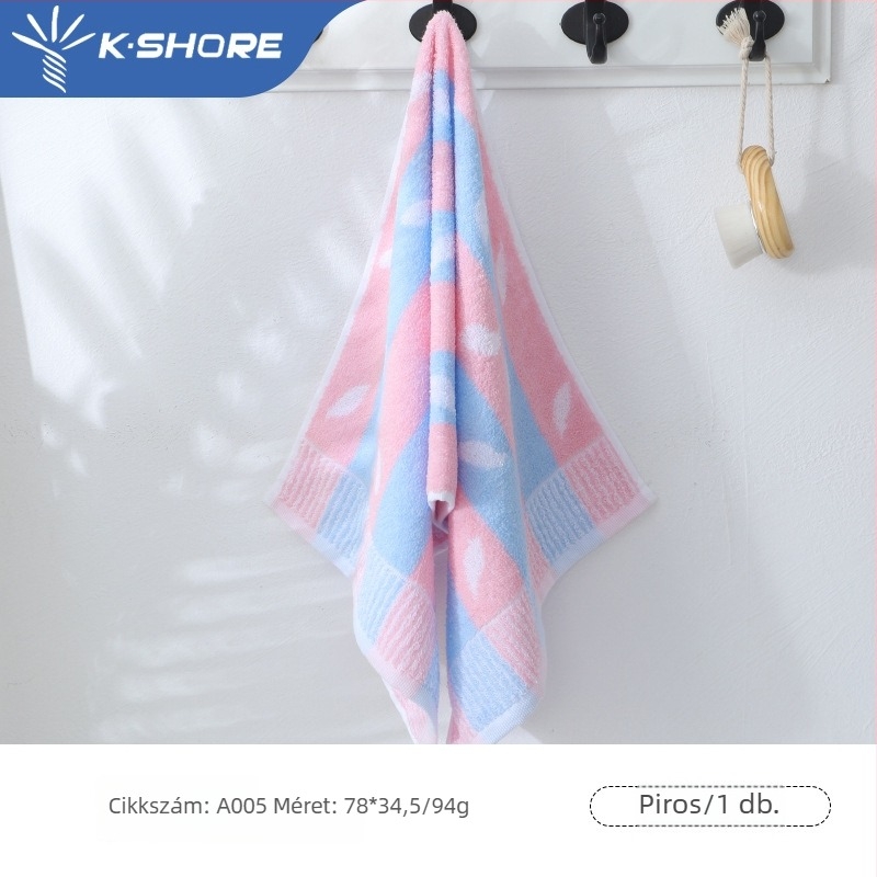 Arc törölköző otthoni használatra, puha és nedvszívó, 100% pamut, jacquard szövés, 80–100 g, 21s fonal