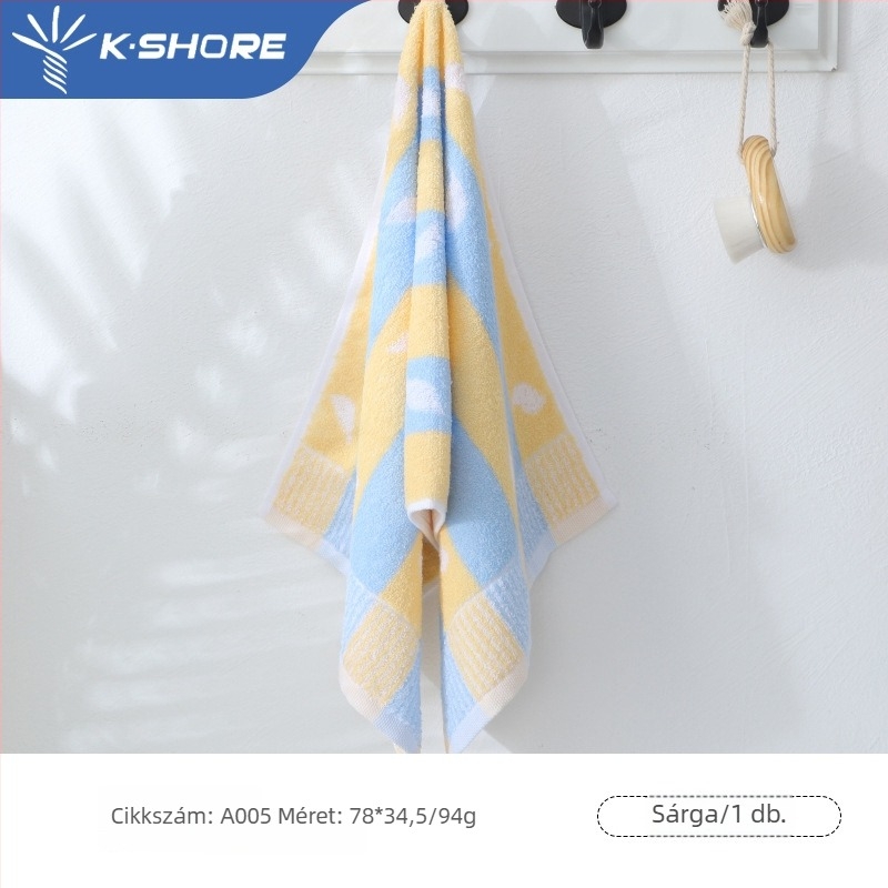 Arc törölköző otthoni használatra, puha és nedvszívó, 100% pamut, jacquard szövés, 80–100 g, 21s fonal