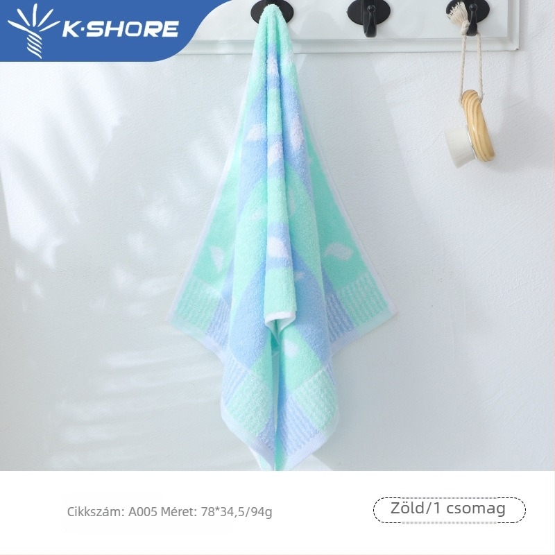 Arc törölköző otthoni használatra, puha és nedvszívó, 100% pamut, jacquard szövés, 80–100 g, 21s fonal