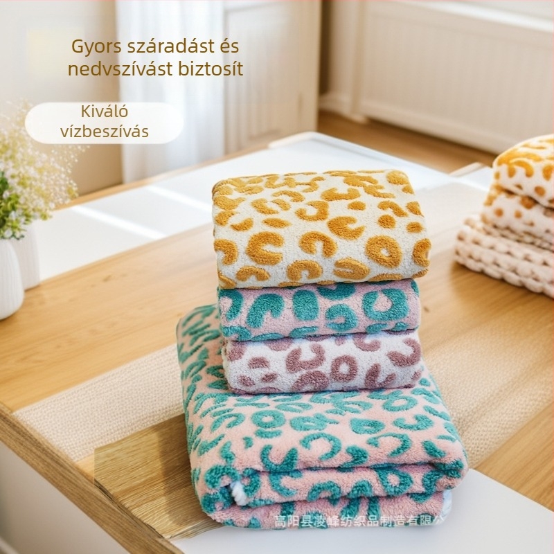 Penetrator korall fleece törölköző arcra, jacquard, 150d, 80–100 g