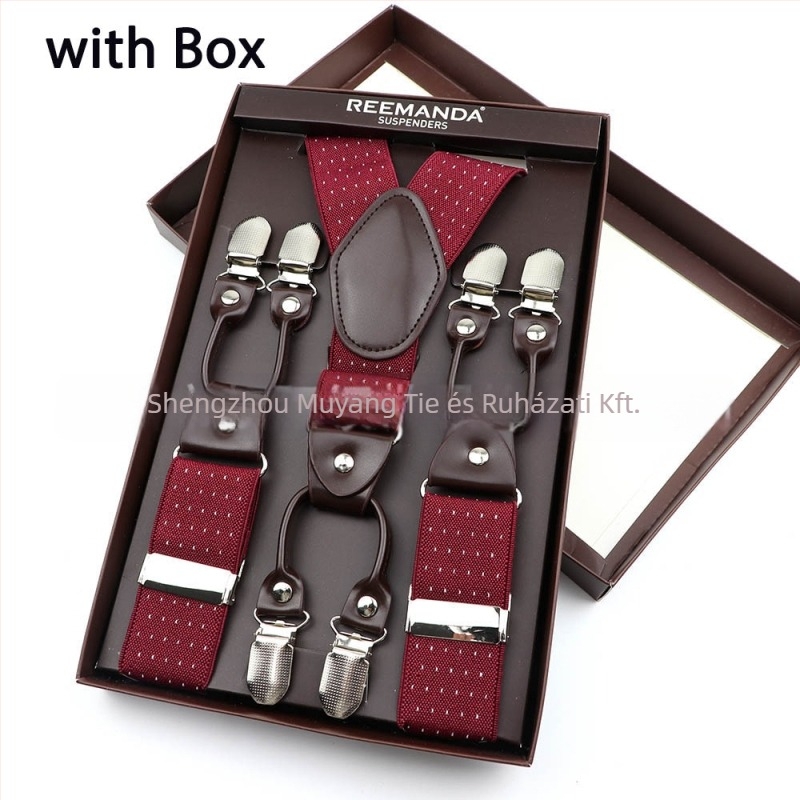 Uniszex vállpántok kereszt hátsó résszel, hat csipeszes, állítható, elasztikus, poliészterből