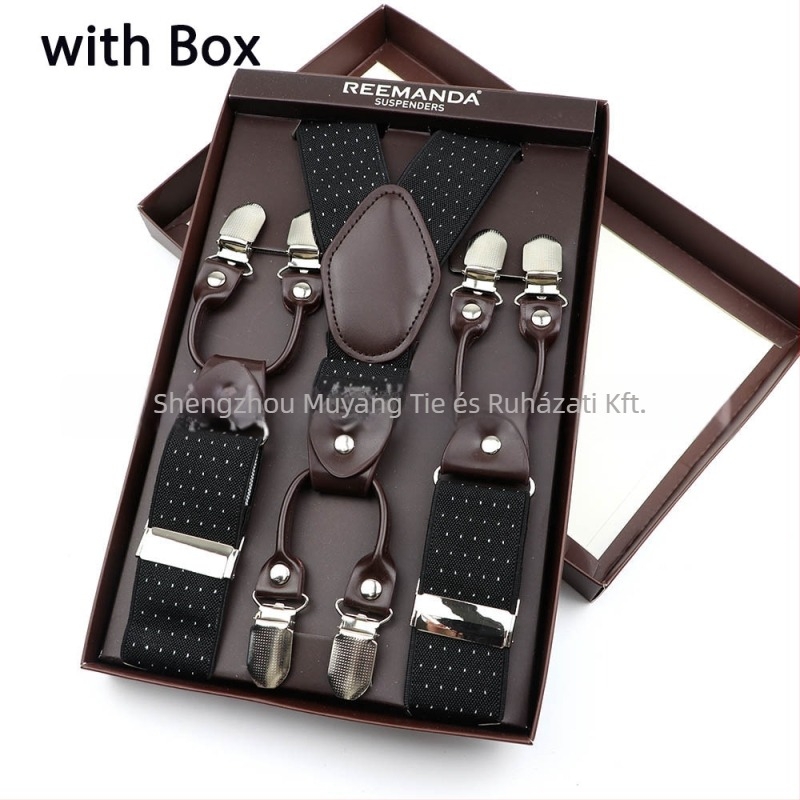 Uniszex vállpántok kereszt hátsó résszel, hat csipeszes, állítható, elasztikus, poliészterből