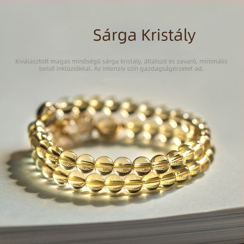 Kristályos karkötő geometriai kialakítással, Zhanteng Jewelry, nyári 2022 kollekció