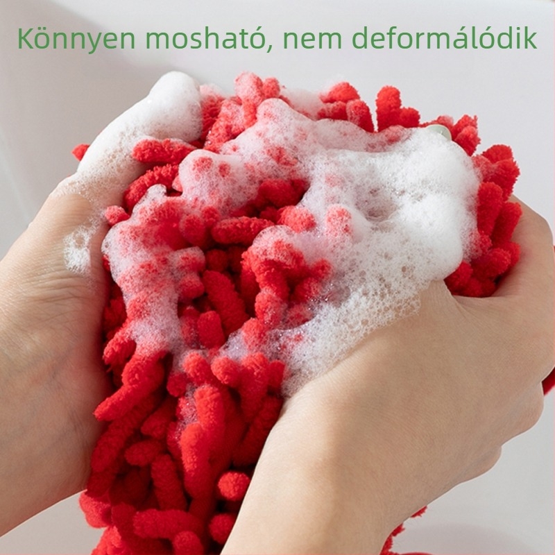 Kéz törlő coral fleece-ből; 150d szál; tömeg 30–50 g; magas és alacsony szálak, spirális szál