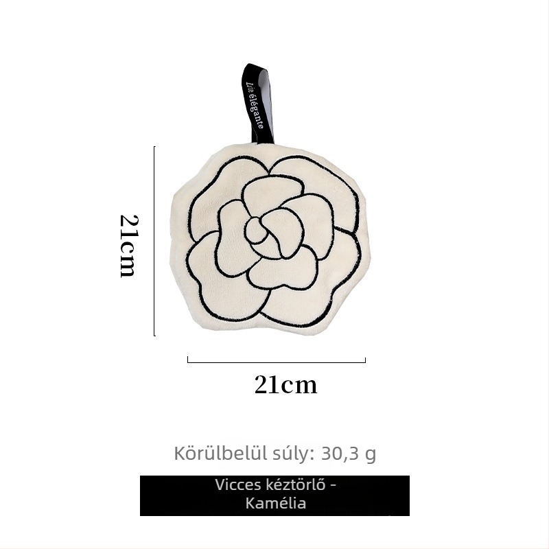 Kéztörölköző akasztóval, korall frottír fleece, 150D, hímzett és felvarr DBolog, 30–50 g