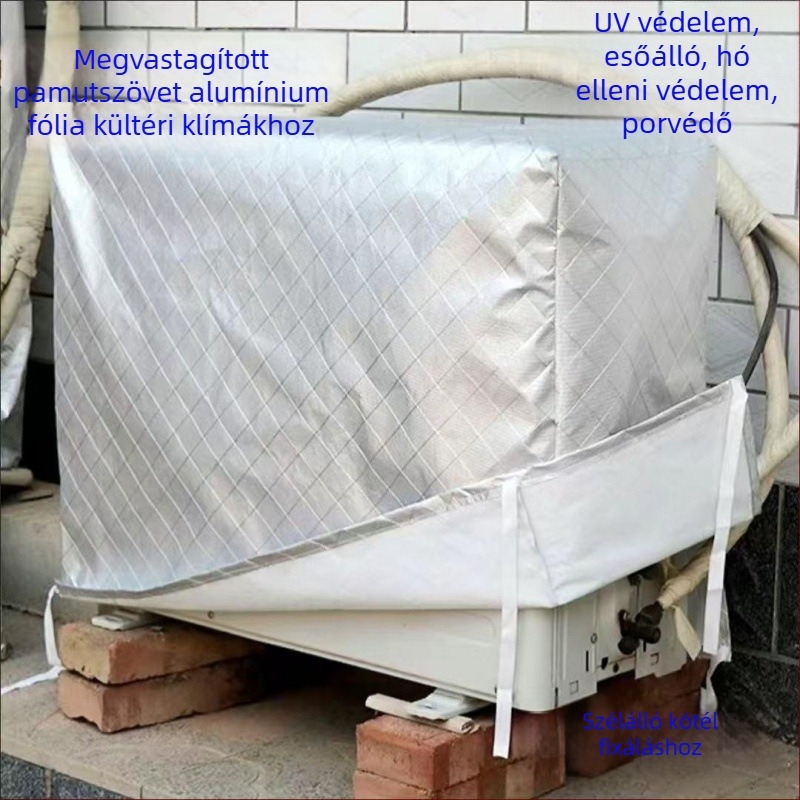 Klímaberendezés fedél, elasztikus poliuretán rost (spandex); modern minimalista stílus; porvédőfedél klímaberendezéshez