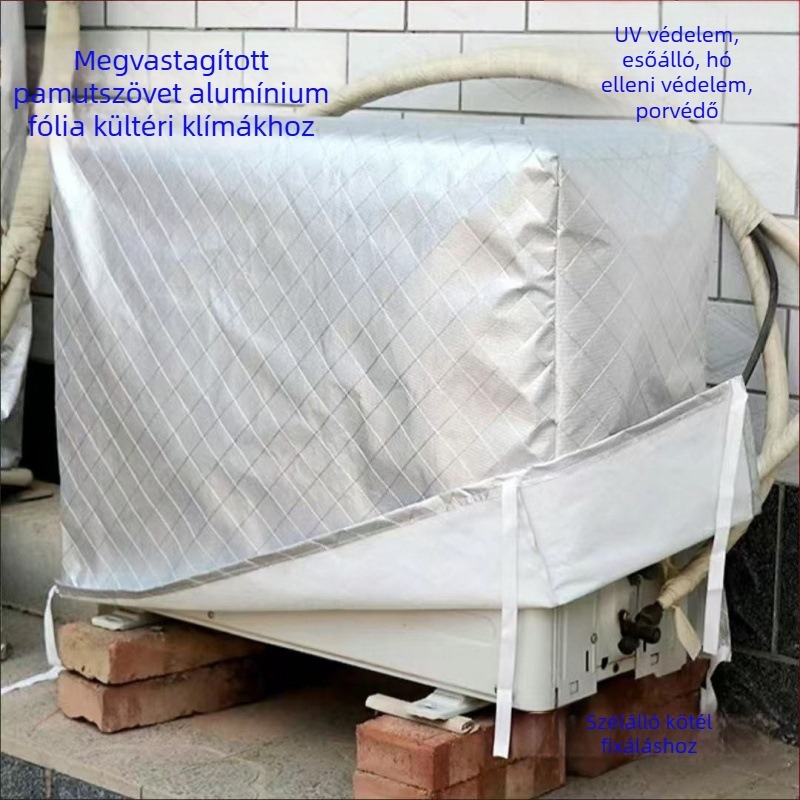 Klímaberendezés fedél, elasztikus poliuretán rost (spandex); modern minimalista stílus; porvédőfedél klímaberendezéshez