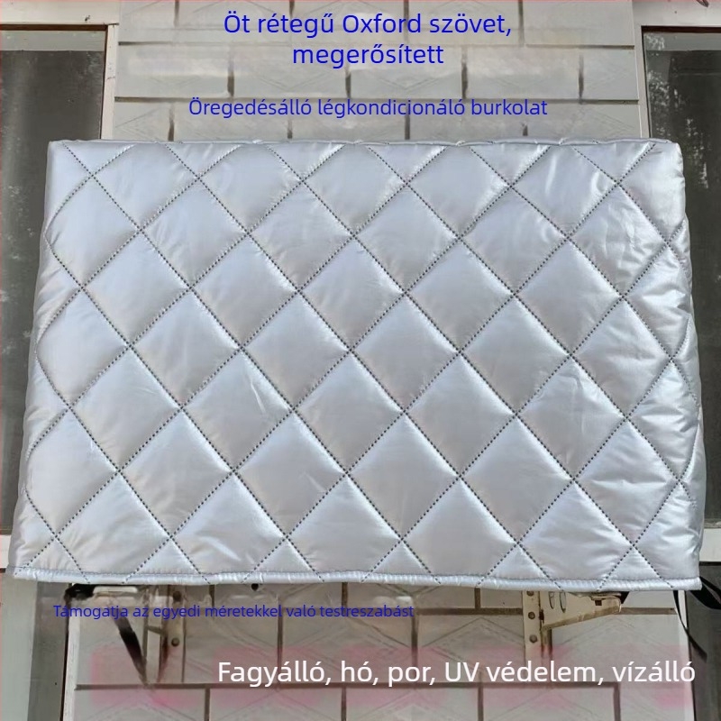 Klímaberendezés fedél, elasztikus poliuretán rost (spandex); modern minimalista stílus; porvédőfedél klímaberendezéshez
